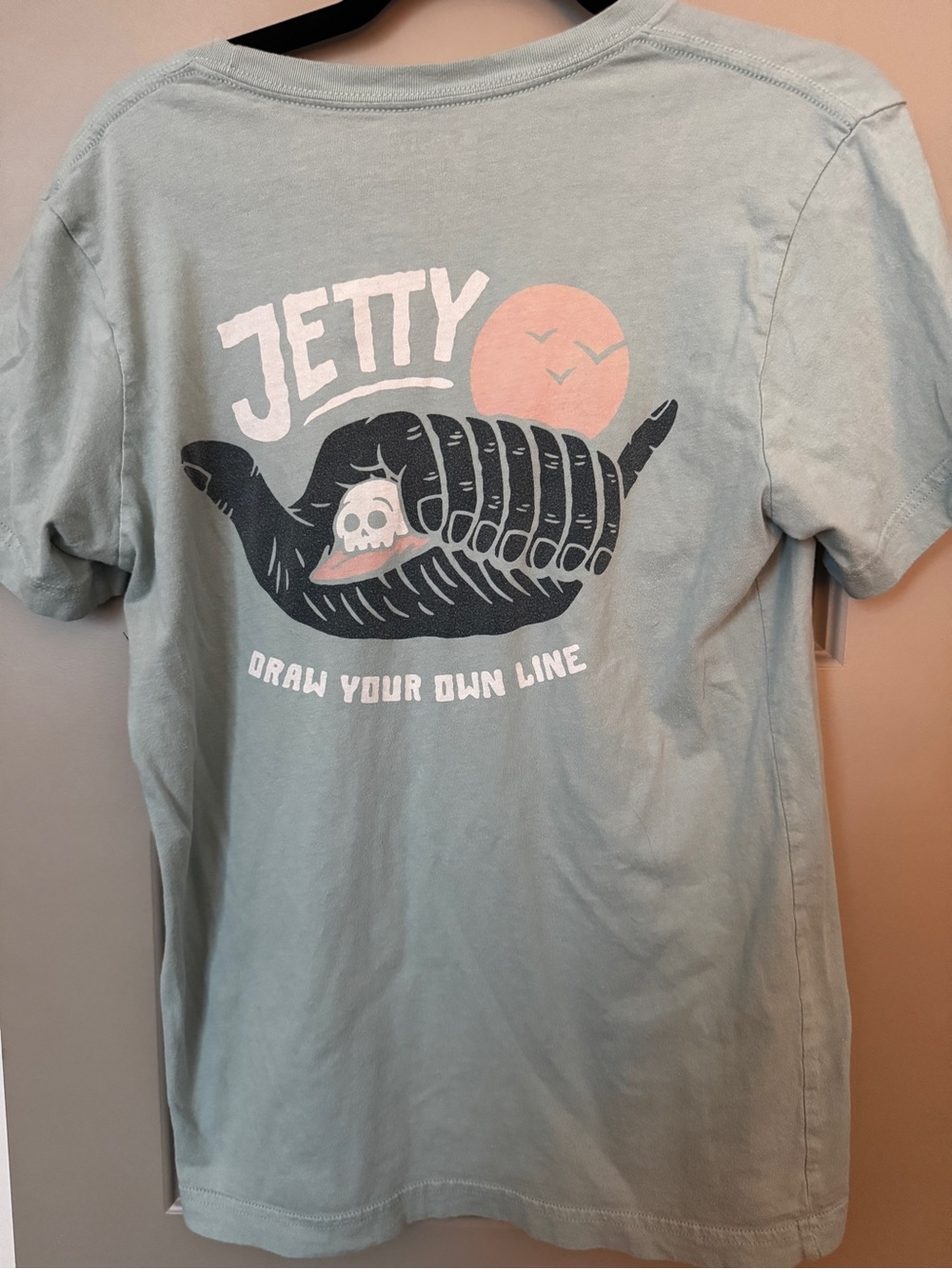 Jetty Sage Green Short Sleeve Graphic Tee - Draw Your Own Line